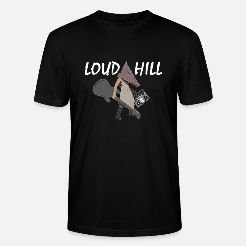 Loud Hill Pyramidenkopf Monster Geschenkidee - Stanley/Stella Unisex Bio-T-Shirt CRAFTER - Schwarz