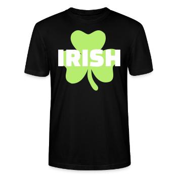 irlandais - T-shirt bio CRAFTER Stanley Stella Unisexe - noir - Devant - Alina (178cm) & Michal (187cm)