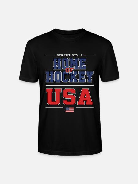 Home of Hockey - Stanley/Stella CRAFTER Unisex Organic T-Shirt - black