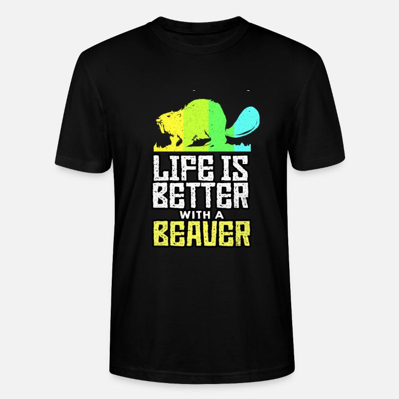 Biber - Stanley/Stella Unisex Bio-T-Shirt CRAFTER - Schwarz