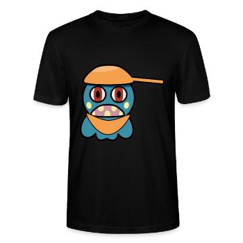 Monster - Stanley/Stella CRAFTER Unisex Organic T-Shirt - black - Front - Alina (178cm) & Michal (187cm)