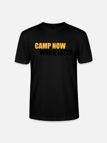 camping - Stanley/Stella CRAFTER Unisex Organic T-Shirt - black