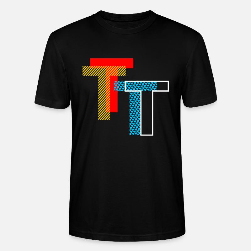 T Initial - T-shirt bio CRAFTER Stanley Stella Unisexe - noir