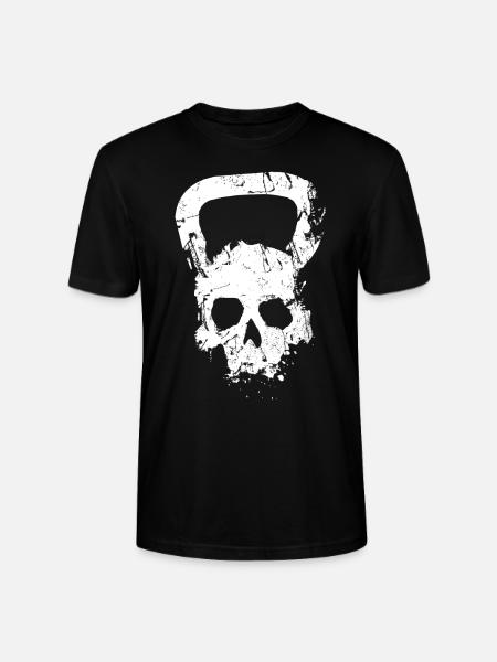 Kugelhantel Skull Gewichtheben Training - Stanley/Stella Unisex Bio-T-Shirt CRAFTER - Schwarz