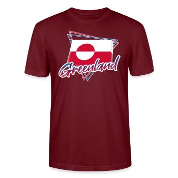 Groenland - T-shirt bio CRAFTER Stanley Stella Unisexe - bordeaux - Devant - Alina (178cm) & Michal (187cm)