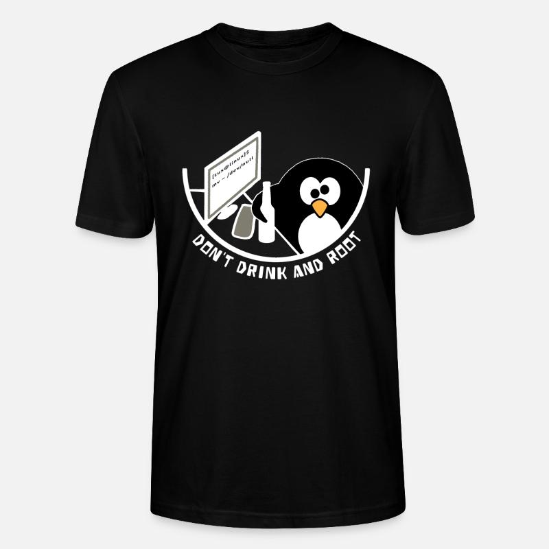 Betrunkener Administrator /dev/null - Stanley/Stella Unisex Bio-T-Shirt CRAFTER - Schwarz