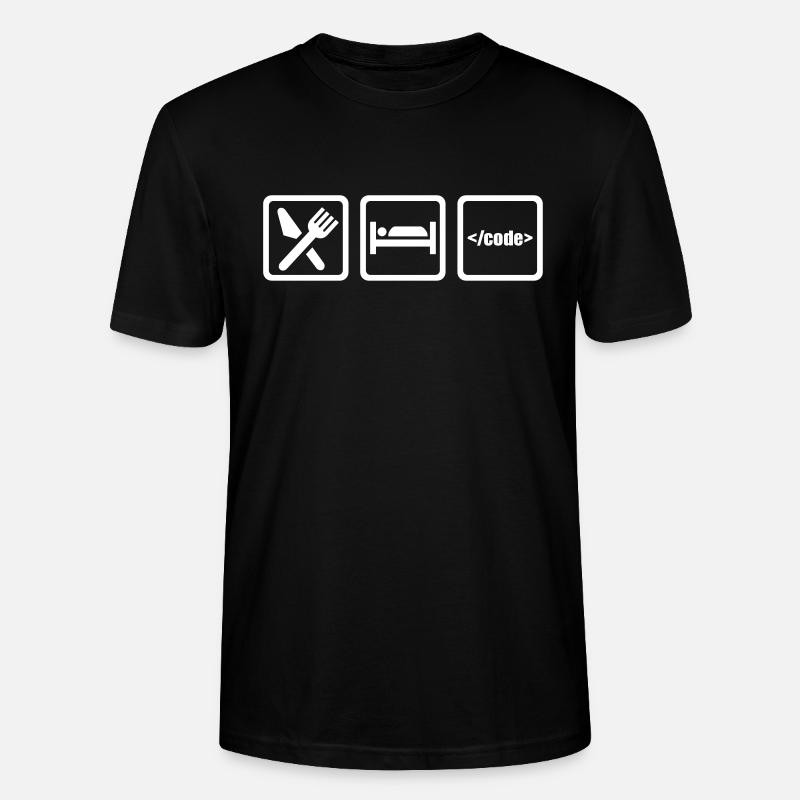 Programmeur - T-shirt bio CRAFTER Stanley Stella Unisexe - noir