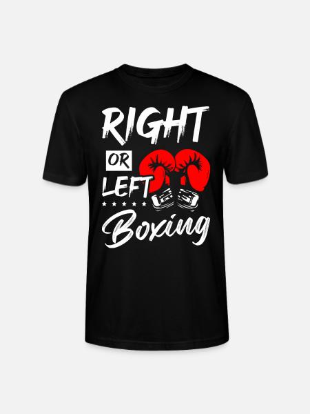 Right or Left Boxing - Stanley/Stella Unisex Bio-T-Shirt CRAFTER - Schwarz