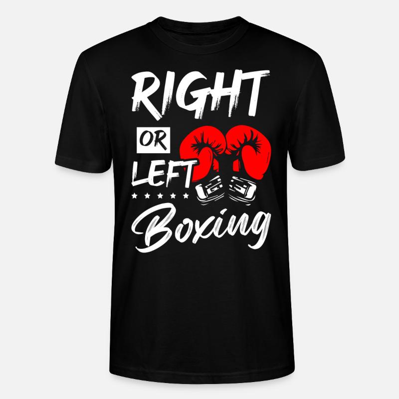 Right or Left Boxing - Stanley/Stella Unisex Bio-T-Shirt CRAFTER - Schwarz