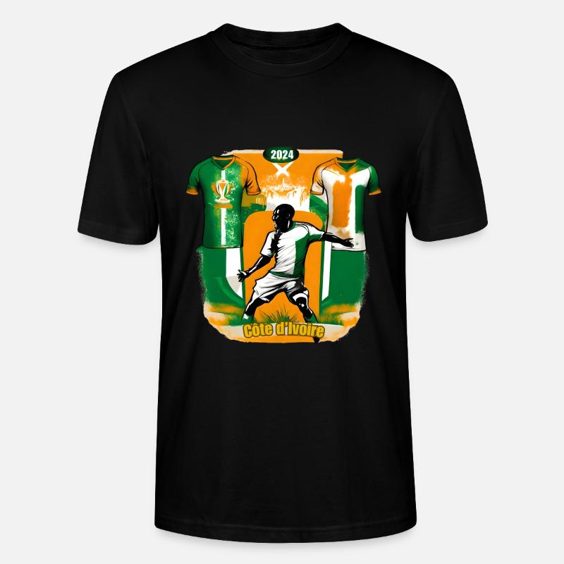 Triomphe Rayonnant cote d'ivoire - T-shirt bio CRAFTER Stanley Stella Unisexe - noir