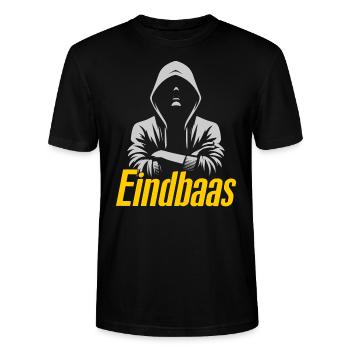 Regel mit Stil: End--Design - Stanley/Stella Unisex Bio-T-Shirt CRAFTER - Schwarz - Vorne - Alina (178cm) & Michal (187cm)