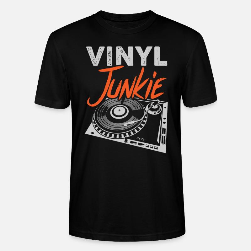 Junkie de vinyle - T-shirt bio CRAFTER Stanley Stella Unisexe - noir