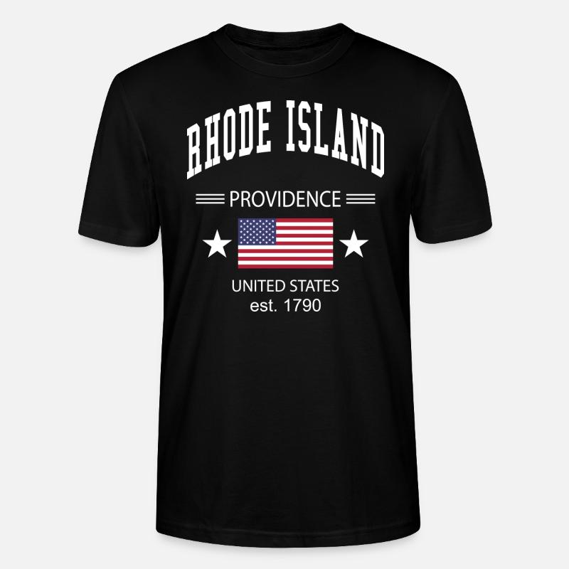 Rhode Island - Stanley/Stella Unisex Bio-T-Shirt CRAFTER - Schwarz
