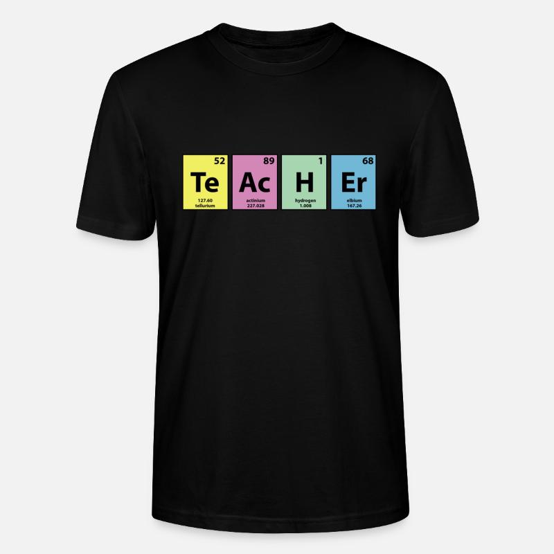 Élément enseignant - T-shirt bio CRAFTER Stanley Stella Unisexe - noir