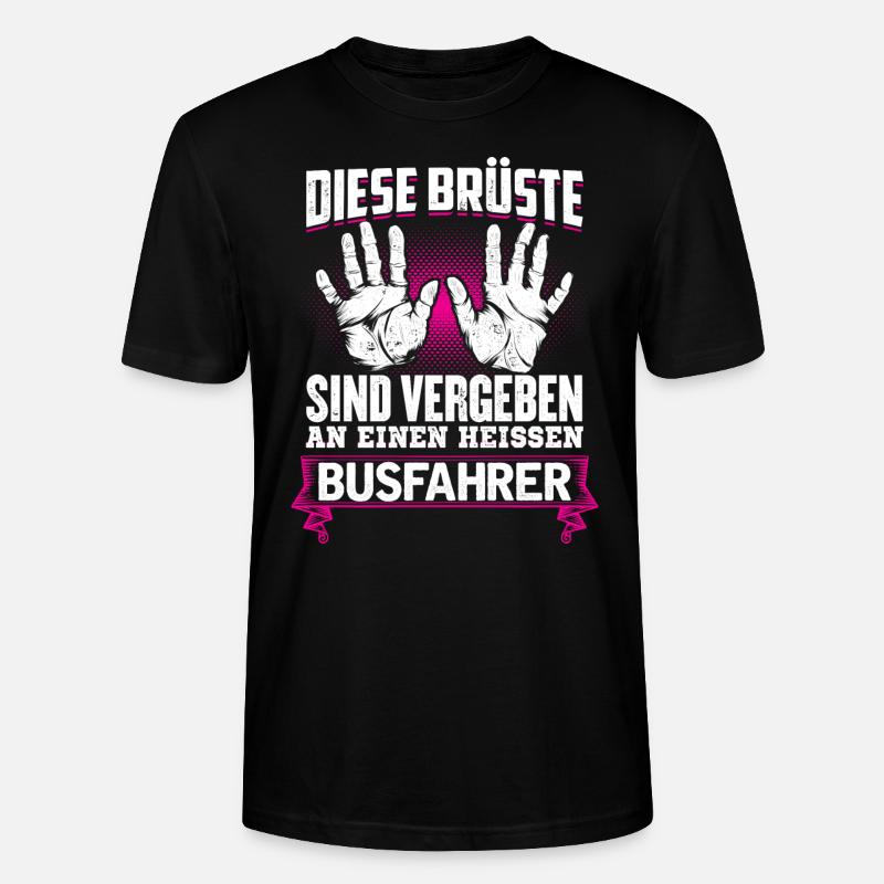BUSFAHRER - Brüste - Stanley/Stella Unisex Bio-T-Shirt CRAFTER - Schwarz