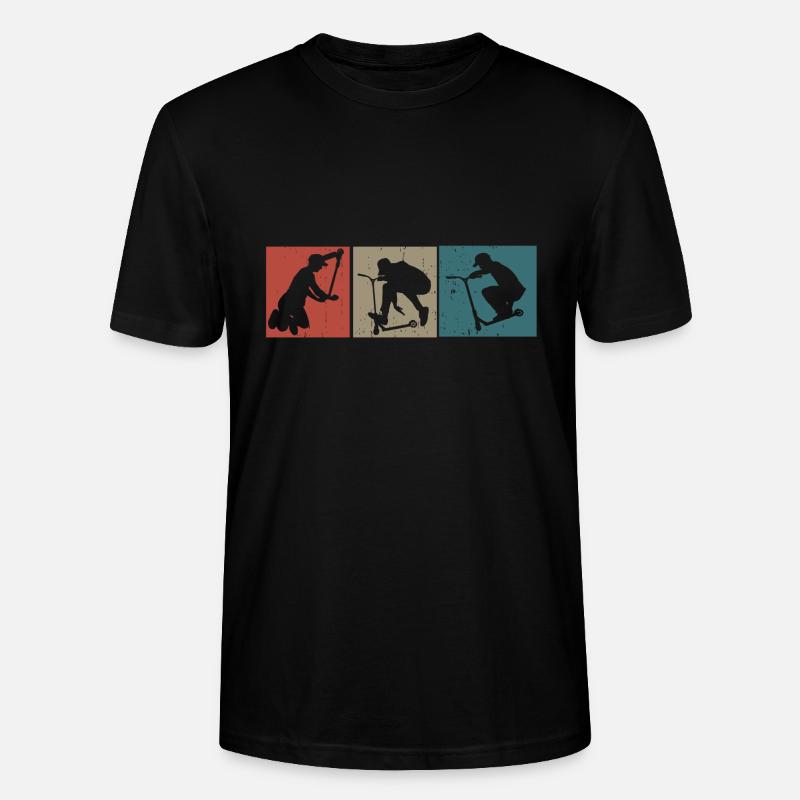 Scooter Stunt Tretroller - Stanley/Stella Unisex Bio-T-Shirt CRAFTER - Schwarz