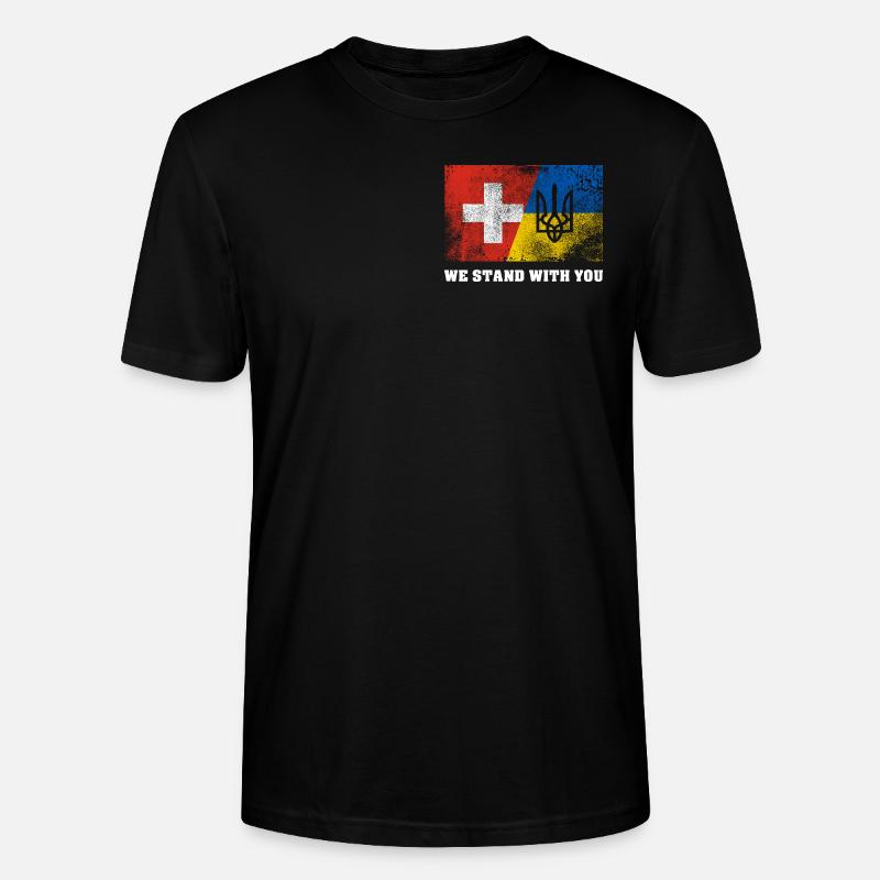 Ukraine - Stanley/Stella Unisex Bio-T-Shirt CRAFTER - Schwarz