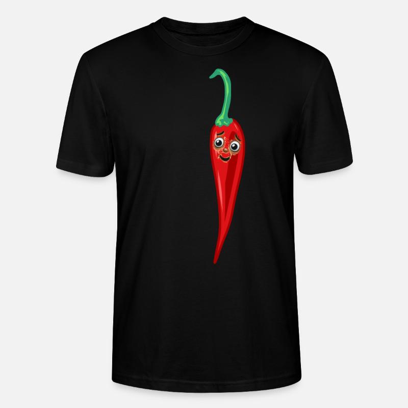 Chilischote Peperoni Küche Köche Koch - Stanley/Stella Unisex Bio-T-Shirt CRAFTER - Schwarz