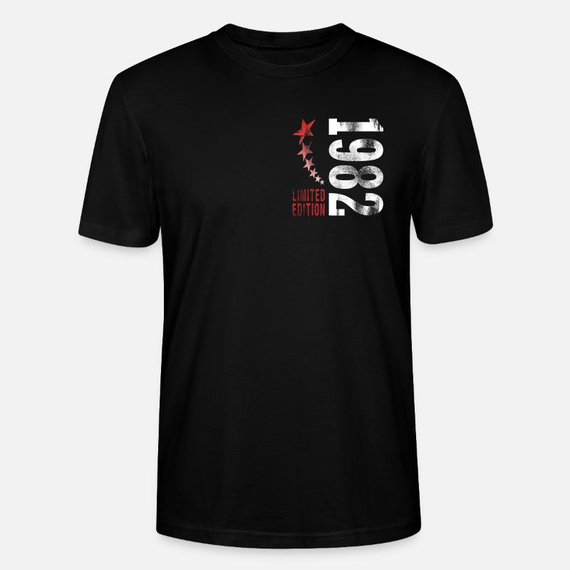 1982 - Stanley/Stella Unisex Bio-T-Shirt CRAFTER - Schwarz