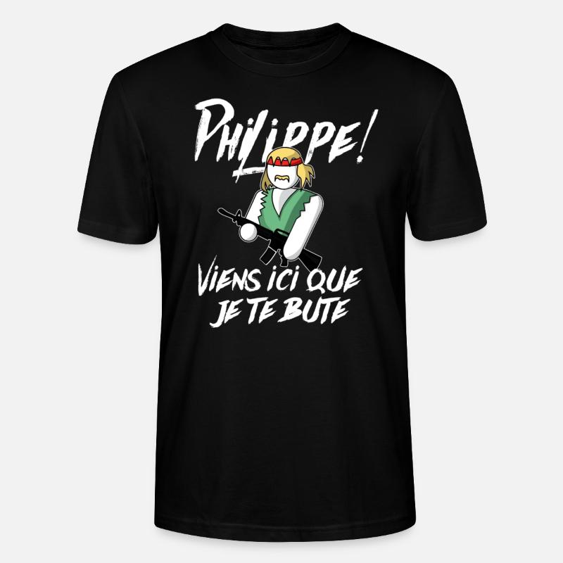 Philippe Cobra Sans Fond - T-shirt bio CRAFTER Stanley Stella Unisexe - noir