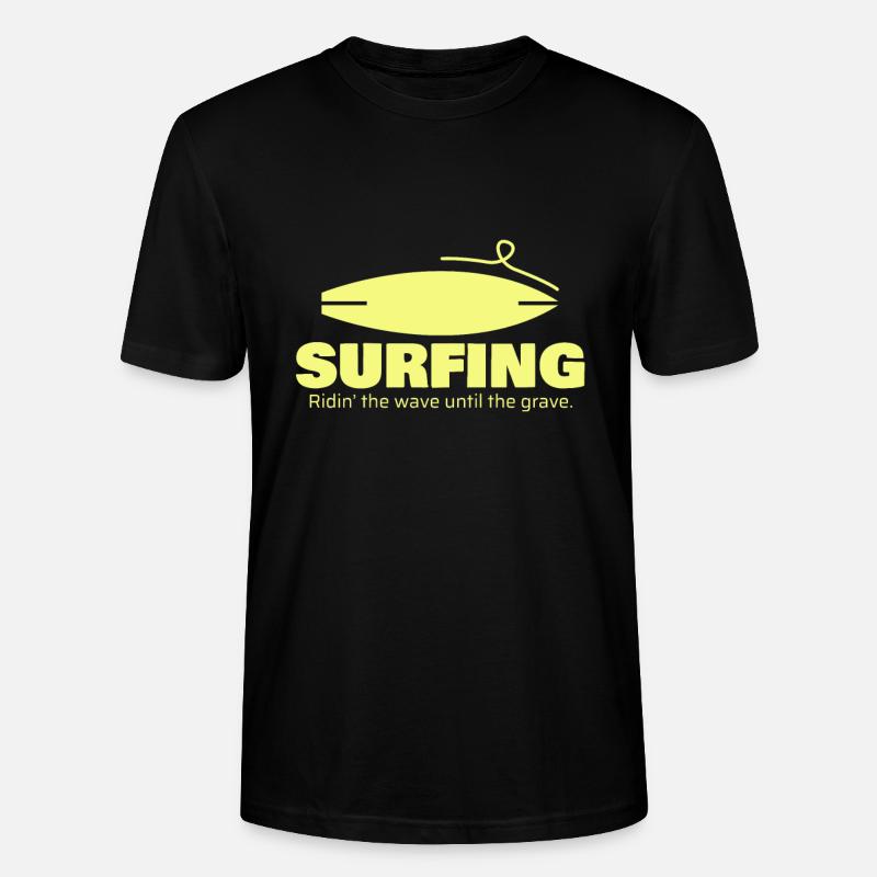 Surf, cadeau, idée cadeau - T-shirt bio CRAFTER Stanley Stella Unisexe - noir