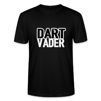 Dart Vader, cadeau, idée cadeau - T-shirt bio CRAFTER Stanley Stella Unisexe - noir - Devant - Alina (178cm) & Michal (187cm)