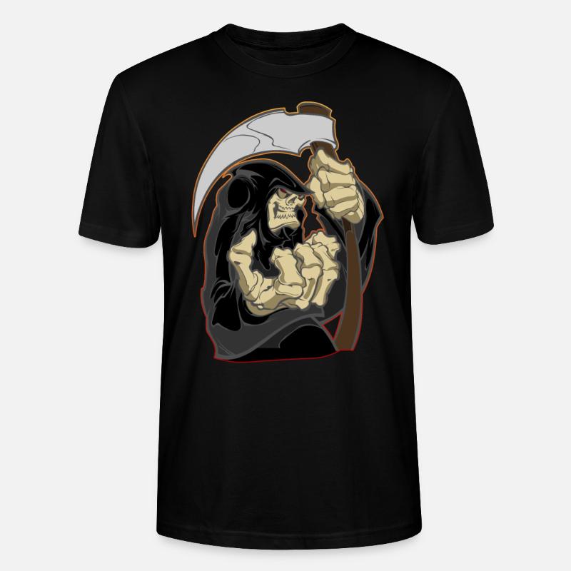 Der Sensenmann - The Reaper - Stanley/Stella Unisex Bio-T-Shirt CRAFTER - Schwarz