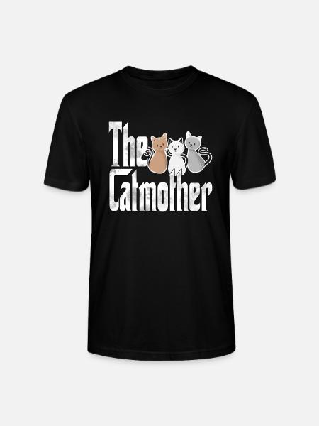 Kattenmoeder De Katmoeder Gekke Kat Moeder Kitty Mama - Stanley/Stella Uniseks bio-T-shirt CRAFTER - zwart