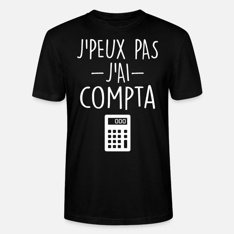 Comptable | Comptabilité | Compter | Chiffre - T-shirt bio CRAFTER Stanley Stella Unisexe - noir