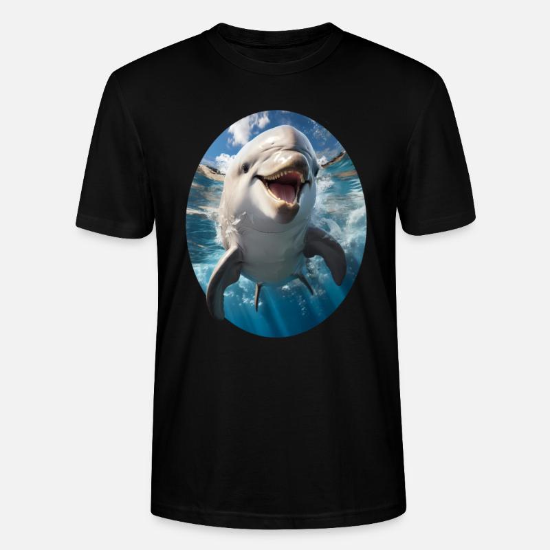 Delfin - Stanley/Stella Unisex Bio-T-Shirt CRAFTER - Schwarz