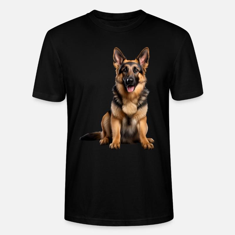 German Shepherd - Stanley/Stella Unisex Bio-T-Shirt CRAFTER - Schwarz