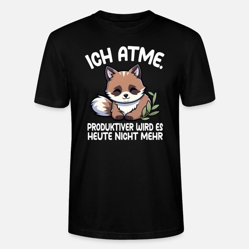 Waschbär - Stanley/Stella Unisex Bio-T-Shirt CRAFTER - Schwarz