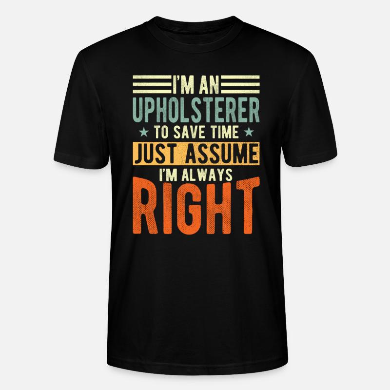 Polsterer - Stanley/Stella Unisex Bio-T-Shirt CRAFTER - Schwarz