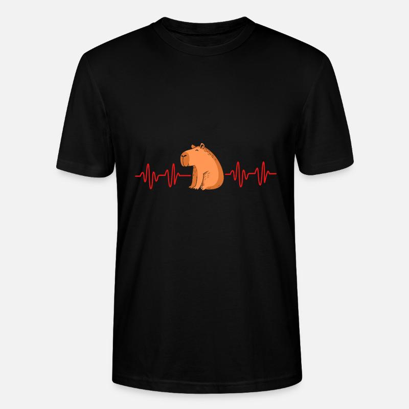 Capibara Capybara - Stanley/Stella Unisex Bio-T-Shirt CRAFTER - Schwarz