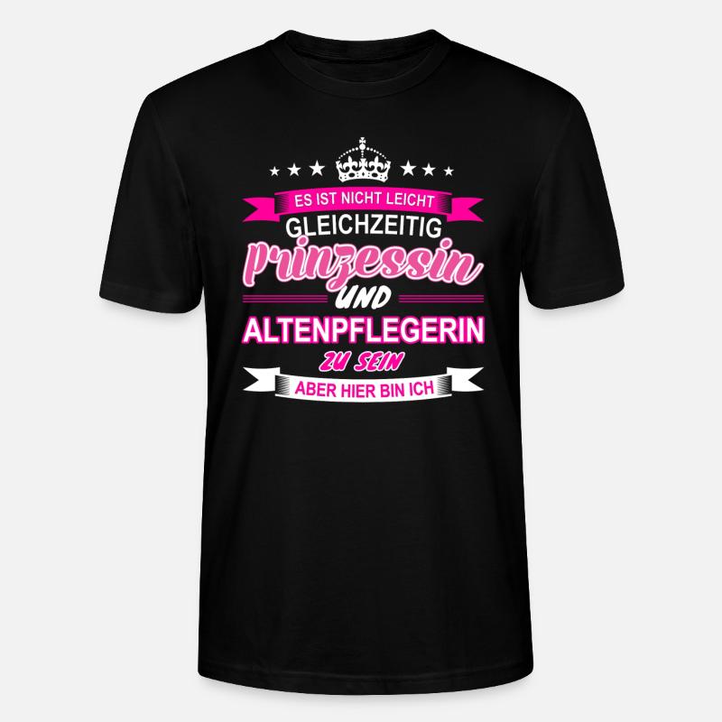Altenpflegerin - Stanley/Stella Unisex Bio-T-Shirt CRAFTER - Schwarz