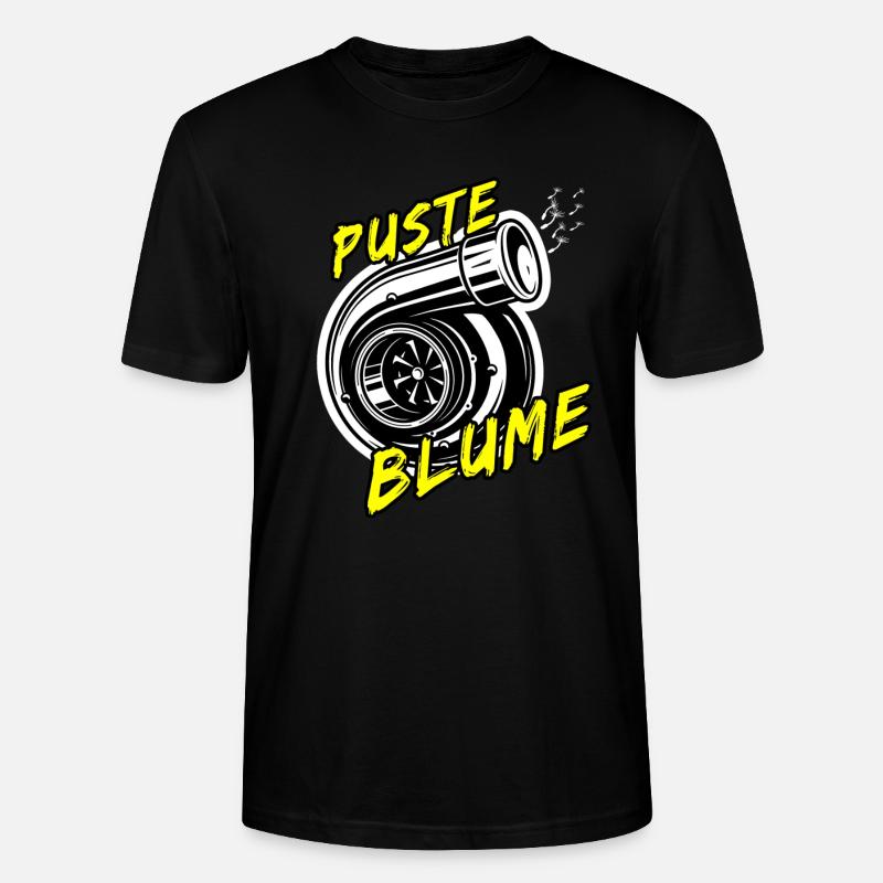 lambda1 - Pusteblume - Stanley/Stella Unisex Bio-T-Shirt CRAFTER - Schwarz