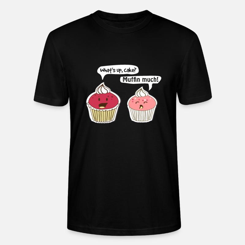 Muffin Konversation - Stanley/Stella Unisex Bio-T-Shirt CRAFTER - Schwarz
