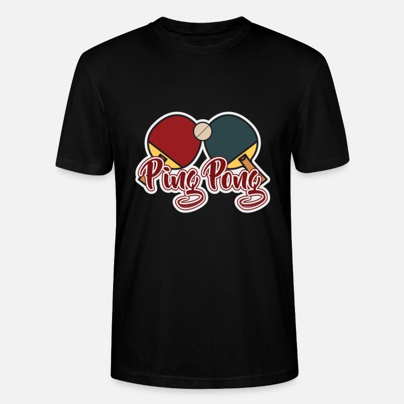Ping-Pong - Stanley/Stella Unisex Bio-T-Shirt CRAFTER - Schwarz