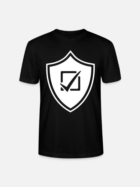 Häkchen Wählen Wappen - Stanley/Stella Unisex Bio-T-Shirt CRAFTER - Schwarz