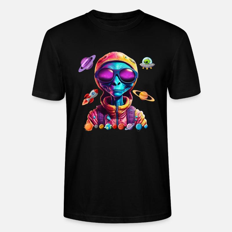 Extraterrestre de l’espace. - T-shirt bio CRAFTER Stanley Stella Unisexe - noir