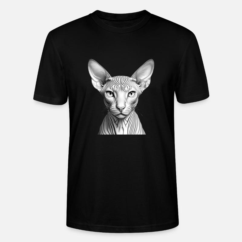 Chat sphynx cool - T-shirt bio CRAFTER Stanley Stella Unisexe - noir