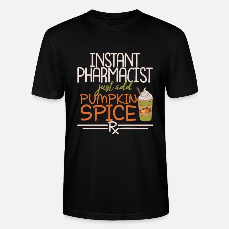 Apothicaire Thanksgiving Citrouille Épice - T-shirt bio CRAFTER Stanley Stella Unisexe - noir