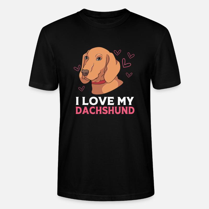 Teckel à poil dur - T-shirt bio CRAFTER Stanley Stella Unisexe - noir