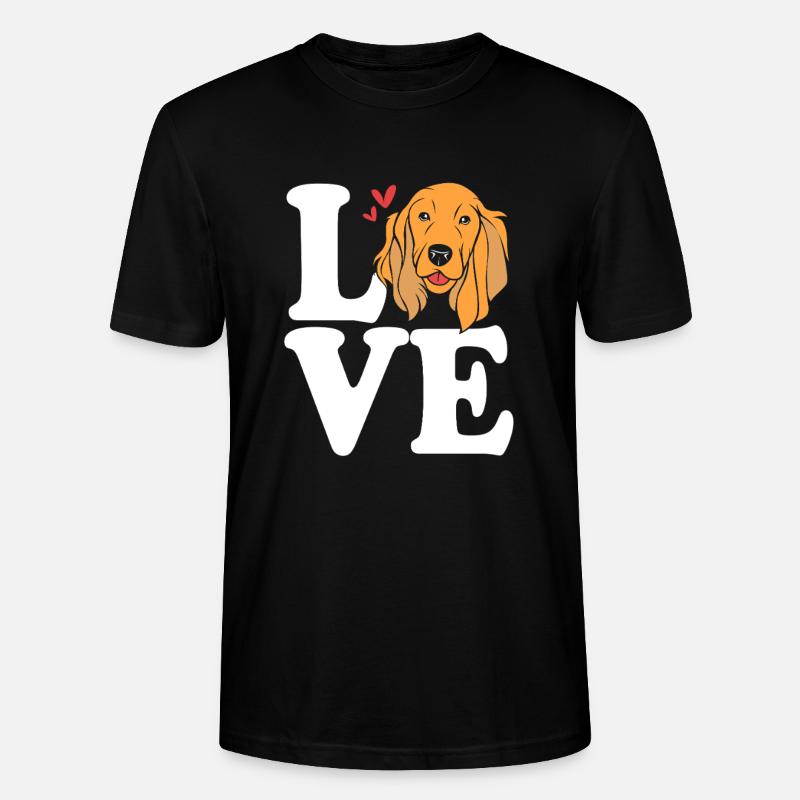 Cocker Spaniel Dad - Stanley/Stella CRAFTER Unisex Organic T-Shirt - black