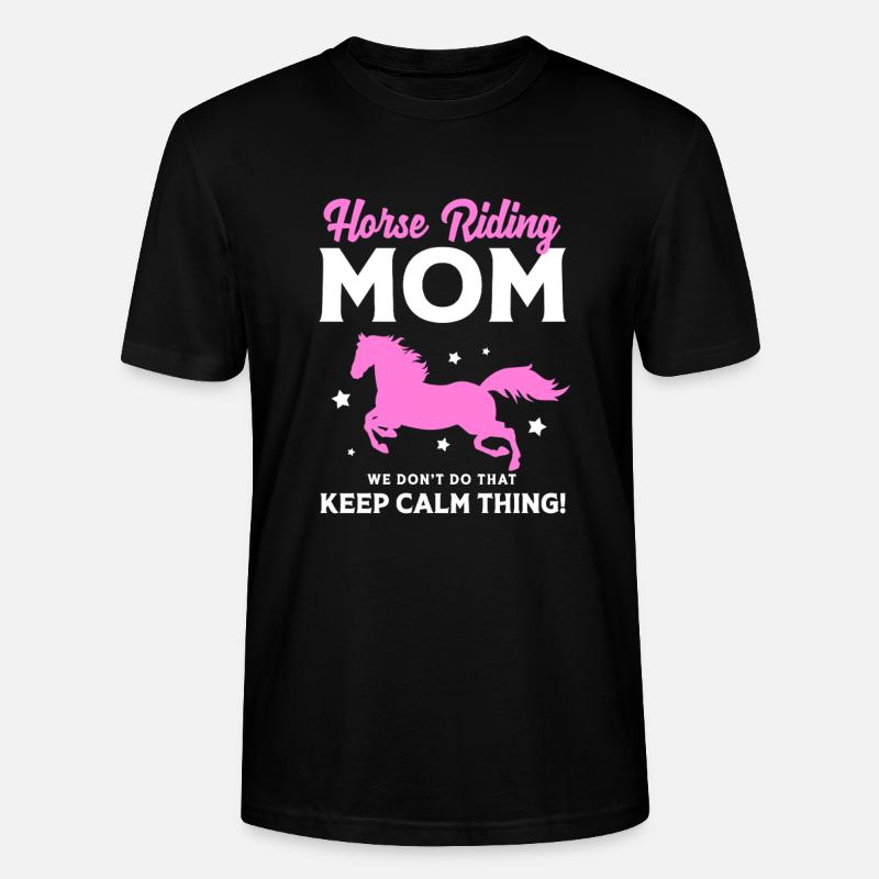 Course de chevaux maman maman - T-shirt bio CRAFTER Stanley Stella Unisexe - noir