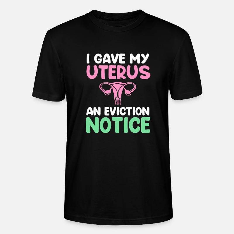 Hysterektomie Uterus Gebärmutter Eierstock - Stanley/Stella Unisex Bio-T-Shirt CRAFTER - Schwarz