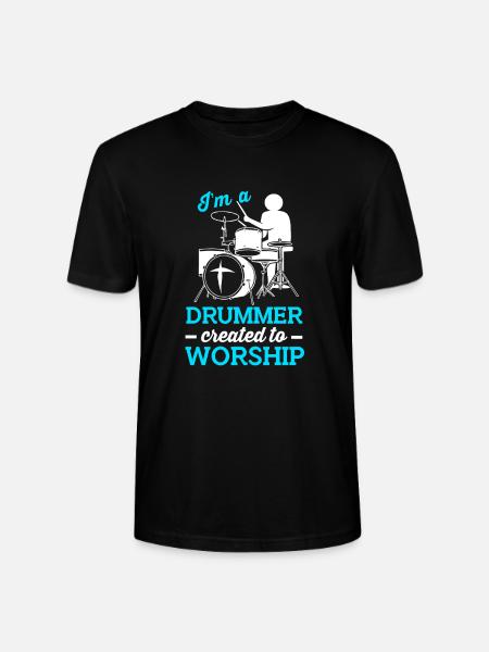 Drumsticks Drums Drummers - Stanley/Stella CRAFTER Unisex Organic T-Shirt - black