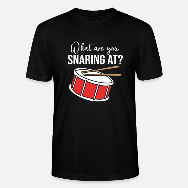 Drums Drummers Drumsticks - Stanley/Stella CRAFTER Unisex Organic T-Shirt - black