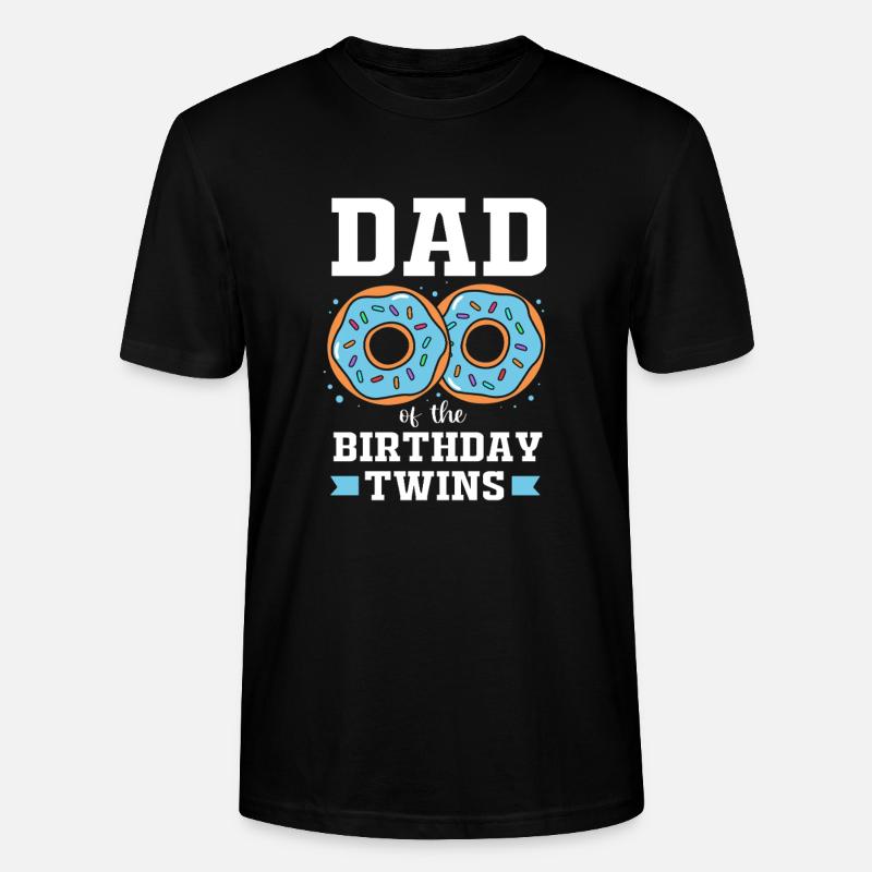 Gémeaux Père Gémeaux Papa - T-shirt bio CRAFTER Stanley Stella Unisexe - noir