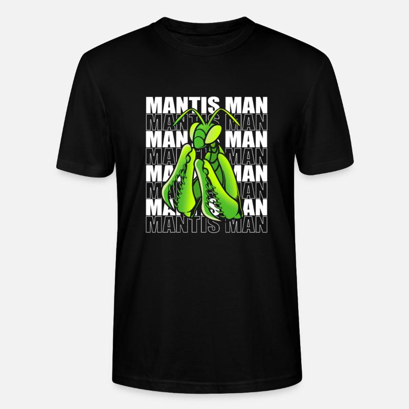 Gottesanbeter Gottesanbeterin Mantis - Stanley/Stella Unisex Bio-T-Shirt CRAFTER - Schwarz